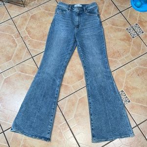 Abercrombie & Fitch high rise flare jeans denim pants bottoms